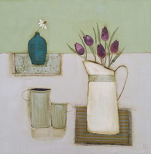Eithne  Roberts - Tea and tulips